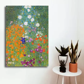 Tablou decorativ, 70100KLIMT001, Canvas , Lemn, Multicolor imagine