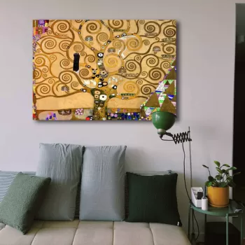 Tablou decorativ, 70100KLIMT003, Canvas , Lemn, Multicolor imagine