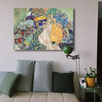 Tablou decorativ, 70100KLIMT008, Lemn, Multicolor imagine