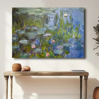 Tablou decorativ, 70100MONET016, Lemn, Multicolor imagine