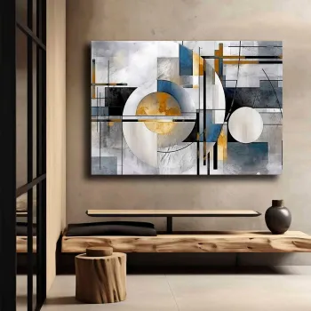 Tablou decorativ, 70100softc-007, Lemn, Multicolor imagine