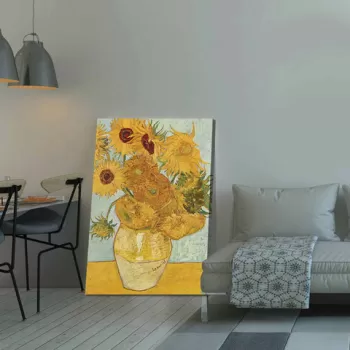 Tablou decorativ, 70100VANGOGH003, Canvas , Lemn, Multicolor imagine