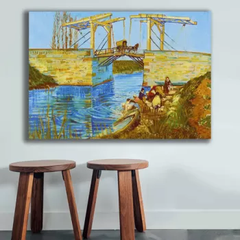 Tablou decorativ, 70100VANGOGH004, Canvas , Lemn, Multicolor imagine