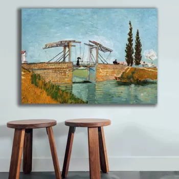 Tablou decorativ, 70100VANGOGH006, Canvas , Lemn, Multicolor imagine