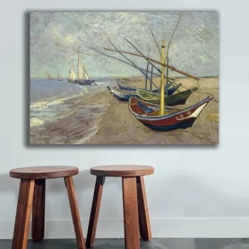 Tablou decorativ, 70100VANGOGH013, Canvas , Lemn, Multicolor imagine