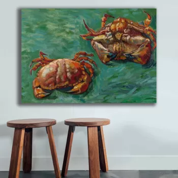 Tablou decorativ, 70100VANGOGH014, Canvas , Lemn, Multicolor imagine