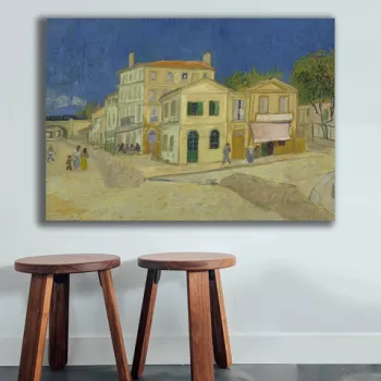 Tablou decorativ, 70100VANGOGH016, Canvas , Lemn, Multicolor imagine