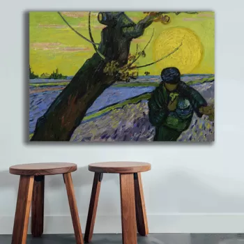 Tablou decorativ, 70100VANGOGH018, Canvas , Lemn, Multicolor imagine