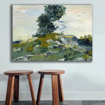 Tablou decorativ, 70100VANGOGH019, Canvas , Lemn, Multicolor imagine