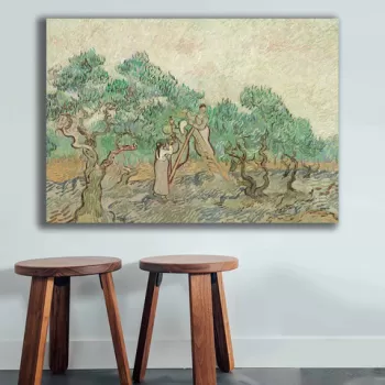 Tablou decorativ, 70100VANGOGH021, Canvas , Lemn, Multicolor imagine