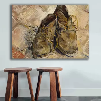 Tablou decorativ, 70100VANGOGH028, Canvas , Lemn, Multicolor imagine