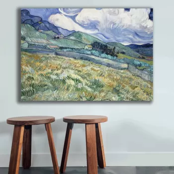 Tablou decorativ, 70100VANGOGH031, Canvas , Lemn, Multicolor imagine