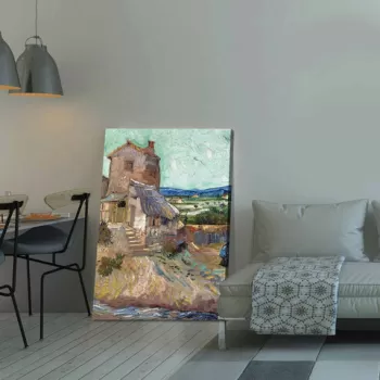 Tablou decorativ, 70100VANGOGH033, Canvas , Lemn, Multicolor imagine