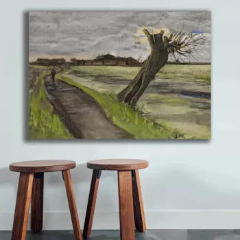 Tablou decorativ, 70100VANGOGH034, Canvas , Lemn, Multicolor imagine