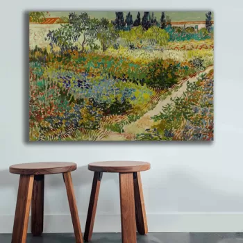 Tablou decorativ, 70100VANGOGH040, Canvas , Lemn, Multicolor imagine