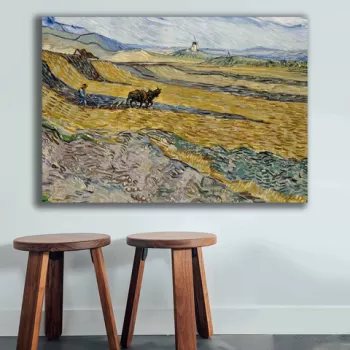 Tablou decorativ, 70100VANGOGH042, Canvas , Lemn, Multicolor imagine