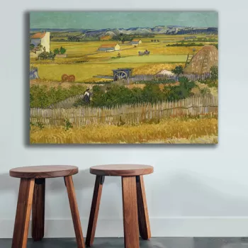 Tablou decorativ, 70100VANGOGH044, Canvas , Lemn, Multicolor imagine