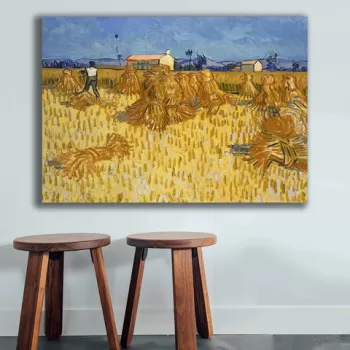 Tablou decorativ, 70100VANGOGH046, Canvas , Lemn, Multicolor imagine