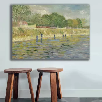 Tablou decorativ, 70100VANGOGH049, Canvas , Lemn, Multicolor imagine