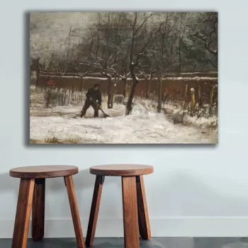 Tablou decorativ, 70100VANGOGH054, Canvas , Lemn, Multicolor imagine