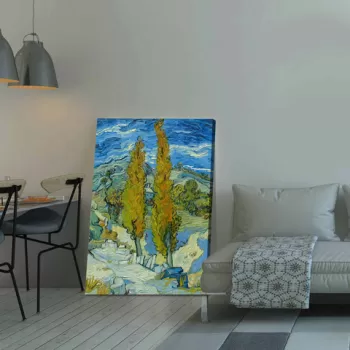 Tablou decorativ, 70100VANGOGH057, Canvas , Lemn, Multicolor imagine