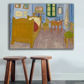 Tablou decorativ, 70100VANGOGH064, Canvas , Lemn, Multicolor imagine