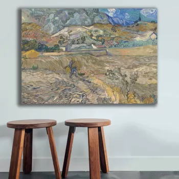 Tablou decorativ, 70100VANGOGH065, Canvas , Lemn, Multicolor imagine