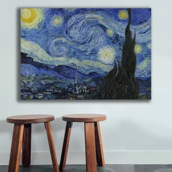 Tablou decorativ, 70100VANGOGH074, Canvas , Lemn, Multicolor imagine