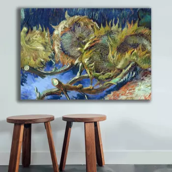 Tablou decorativ, 70100VANGOGH076, Canvas , Lemn, Multicolor imagine