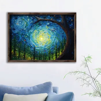 Tablou decorativ, AI111, Cadru: 100% MOLID, Multicolor imagine