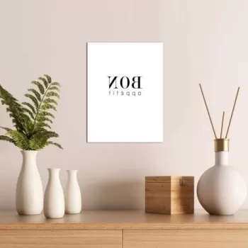 Tablou decorativ, Alpha Wall, Bon Appetit, 30x40 cm imagine