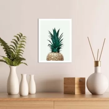 Tablou decorativ, Alpha Wall, Pineapple, 30x40 cm imagine