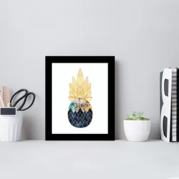 Tablou decorativ, Alpha Wall, Pineapple Yellow, 23x28 cm imagine