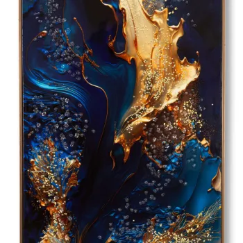 Tablou decorativ Andromeda -A, Mauro Ferretti, 60x90 cm, canvas/lemn de pin/plastic, multicolor imagine