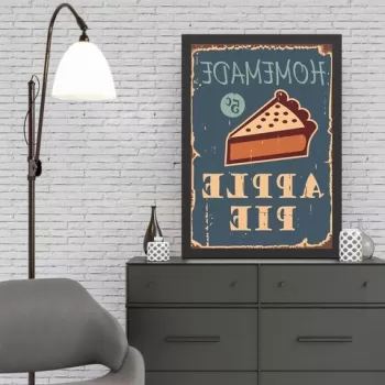 Tablou decorativ, Apple Pie (55 x 75), MDF , Polistiren, Multicolor imagine