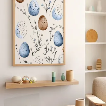 Tablou decorativ, Arteastermodel10-3348, Vopsea: 100% MDF (grosime: 2,7 mm), Multicolor imagine