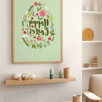 Tablou decorativ, Arteastermodel13-3348, Vopsea: 100% MDF (grosime: 2,7 mm), Multicolor imagine