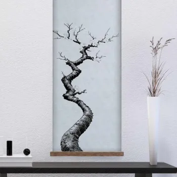 Tablou decorativ, ARTJPNPSTRDK15, LEMN SOLID, Pictura pe canvas, Multicolor imagine