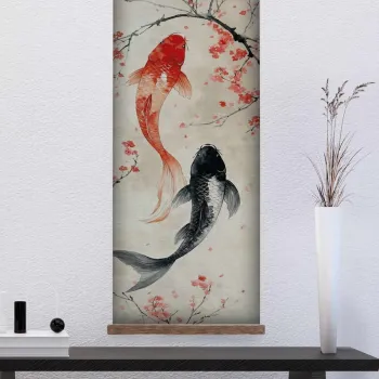 Tablou decorativ, ARTJPNPSTRDK5, Pictura: 100% PANZA, Multicolor imagine