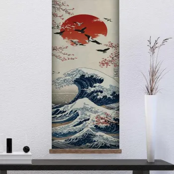Tablou decorativ, ARTJPNPSTRDK8, Pictura: 100% PANZA, Multicolor imagine