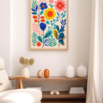 Tablou decorativ, Artnewclahsp39-5070, LEMN SOLID, MDF (Grosime: 2,7 mm, Multicolor imagine