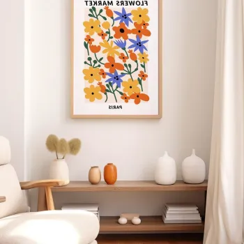Tablou decorativ, Artnewclahsp40-3348, LEMN SOLID, MDF (Grosime: 2,7 mm, Multicolor imagine