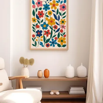 Tablou decorativ, Artnewclahsp41-5070, LEMN SOLID, MDF (Grosime: 2,7 mm, Multicolor imagine