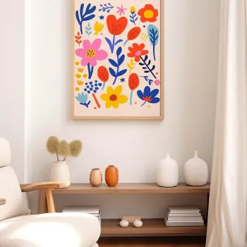 Tablou decorativ, Artnewclahsp98-3348, LEMN SOLID, MDF (Grosime: 2,7 mm, Multicolor imagine
