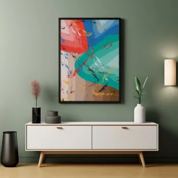 Tablou decorativ, Artnewclsyh45-3348, LEMN SOLID, MDF (Grosime: 2,7 mm, Multicolor imagine