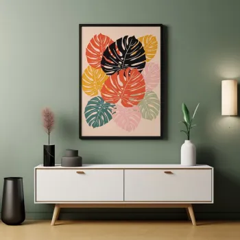 Tablou decorativ, Artnewclsyh96-3348, LEMN SOLID, MDF (Grosime: 2,7 mm, Multicolor imagine