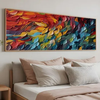 Tablou decorativ, Artsmdfyty28-50120, Vopsea: 100% MDF (grosime: 2,7 mm), Multicolor imagine