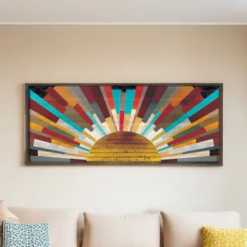 Tablou decorativ, Artsmdfyty45-12050, Vopsea: 100% MDF (grosime: 2,7 mm), Multicolor imagine