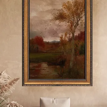 Tablou decorativ, ATCRCVCNVSMDL10, 50 x 70 cm, Multicolor imagine