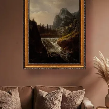 Tablou decorativ, ATCRCVCNVSMDL18, 50 x 70 cm, Multicolor imagine